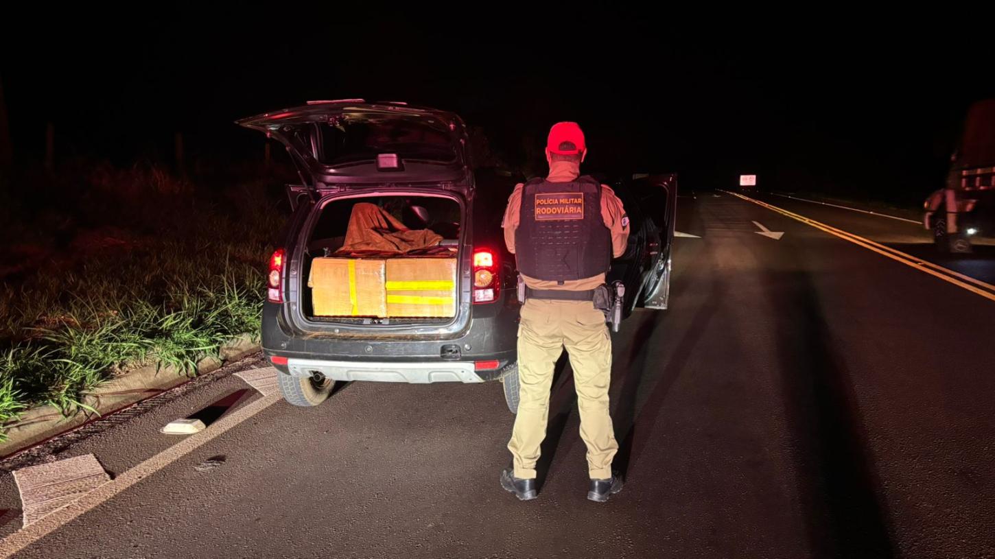APREENSÃO DE VEÍCULO TRANSPORTANDO MACONHA