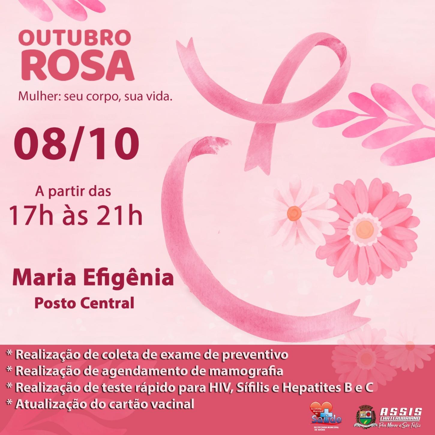 Ações descentralizadas do Outubro Rosa em Assis Chateaubriand