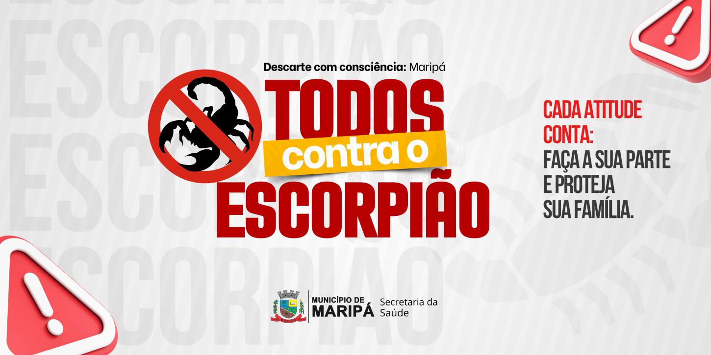 DESCARTE COM CONSCIÊNCIA: MARIPÁ TODOS CONTRA O ESCORPIÃO