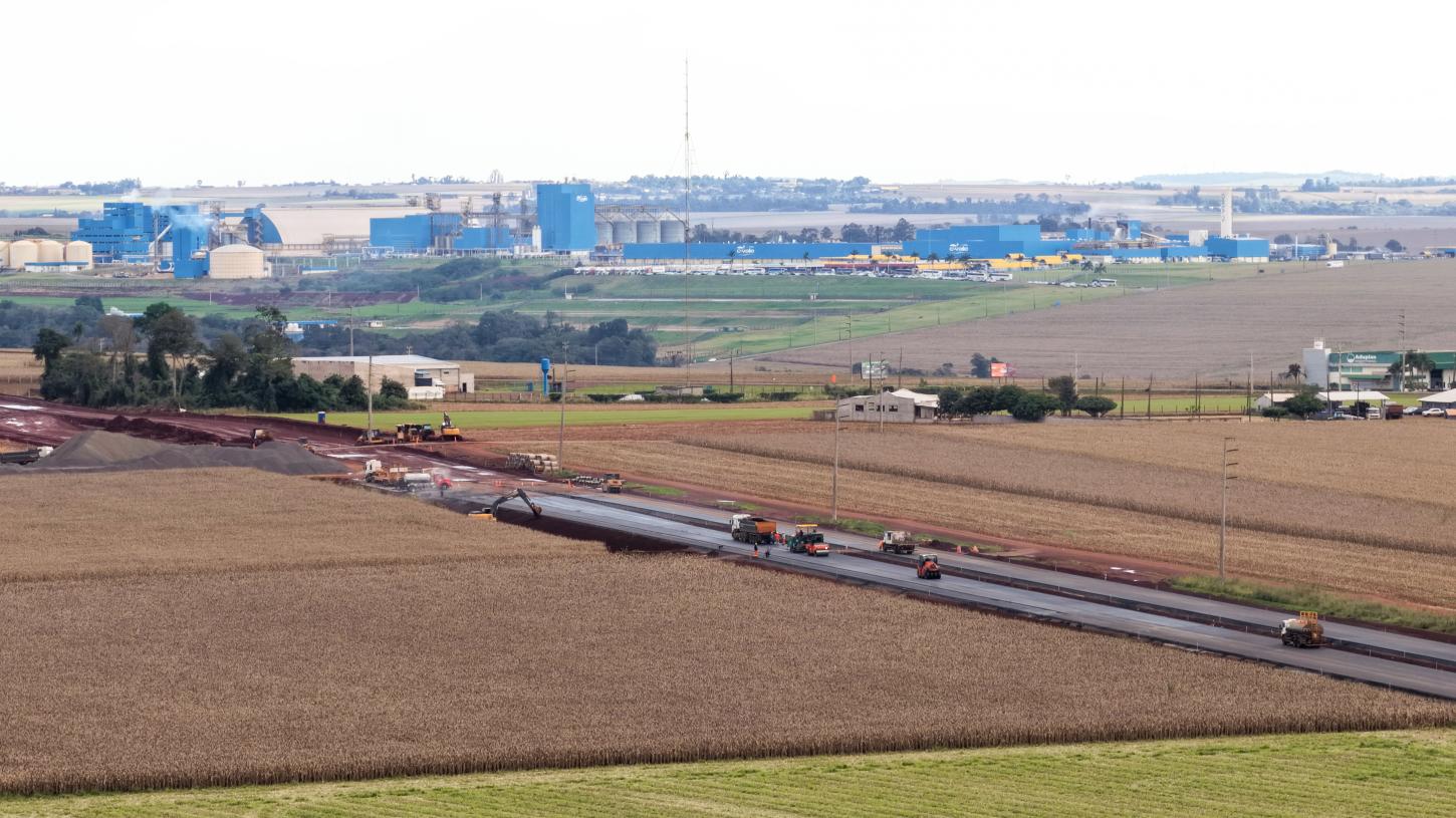 Contorno viário de Palotina avança para 62% em junho