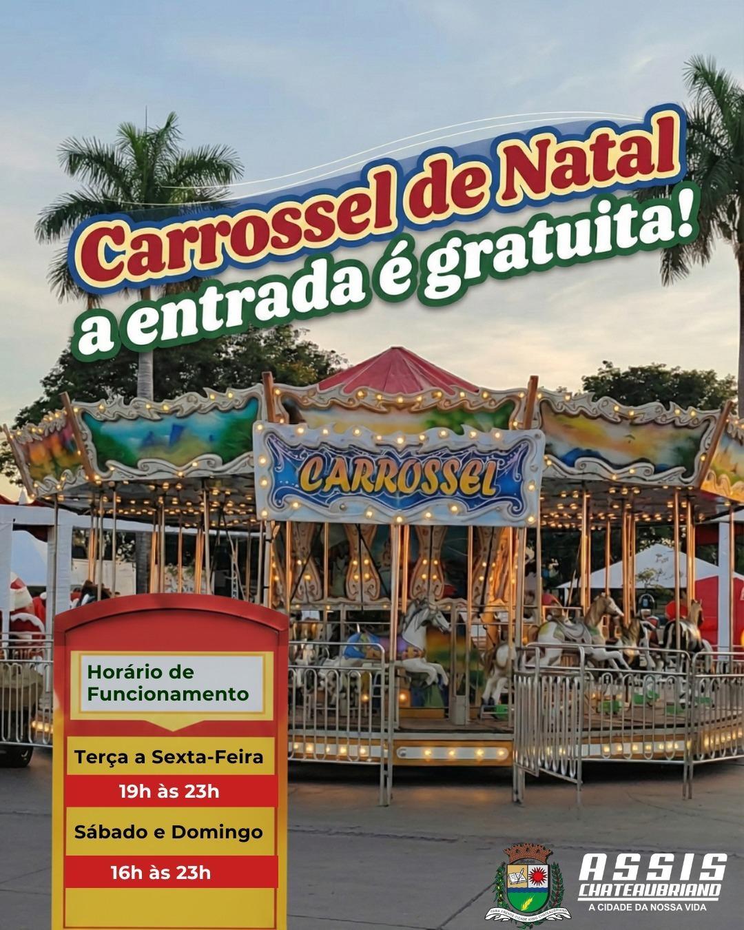 Horário de funcionamento do Carrossel