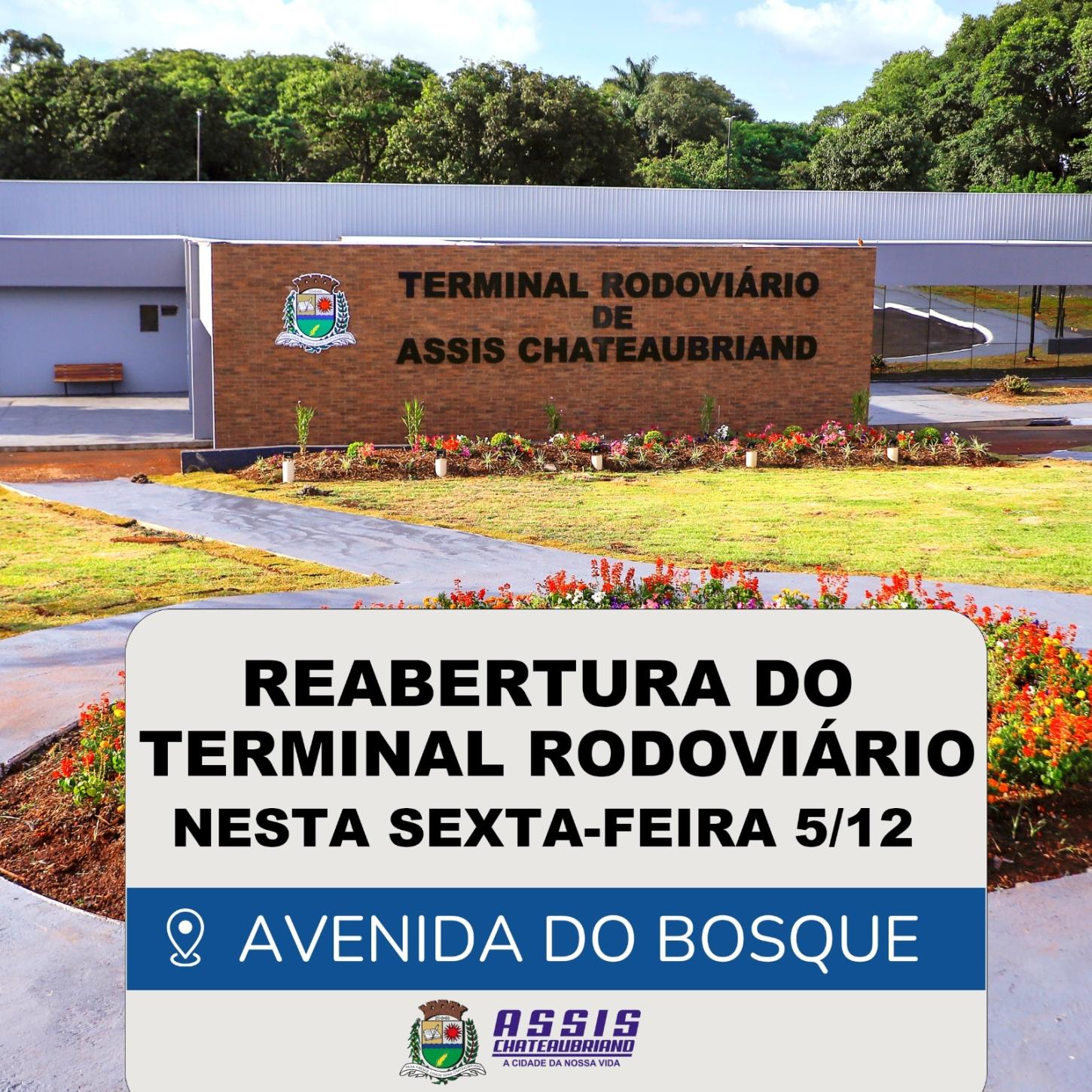 Terminal Rodoviário de Assis Chateaubriand retoma atividades nesta sexta-feira