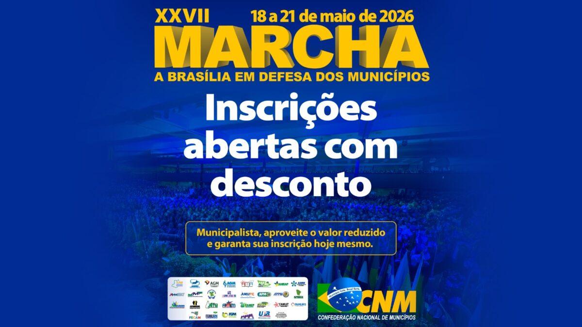 XXVII Marcha: CNM abre inscrições para o público em geral