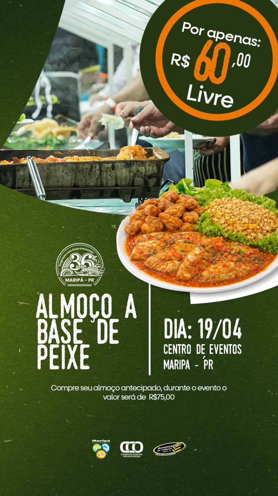 Maripá promove almoço à base de peixe durante festividades dos 36 anos do município
