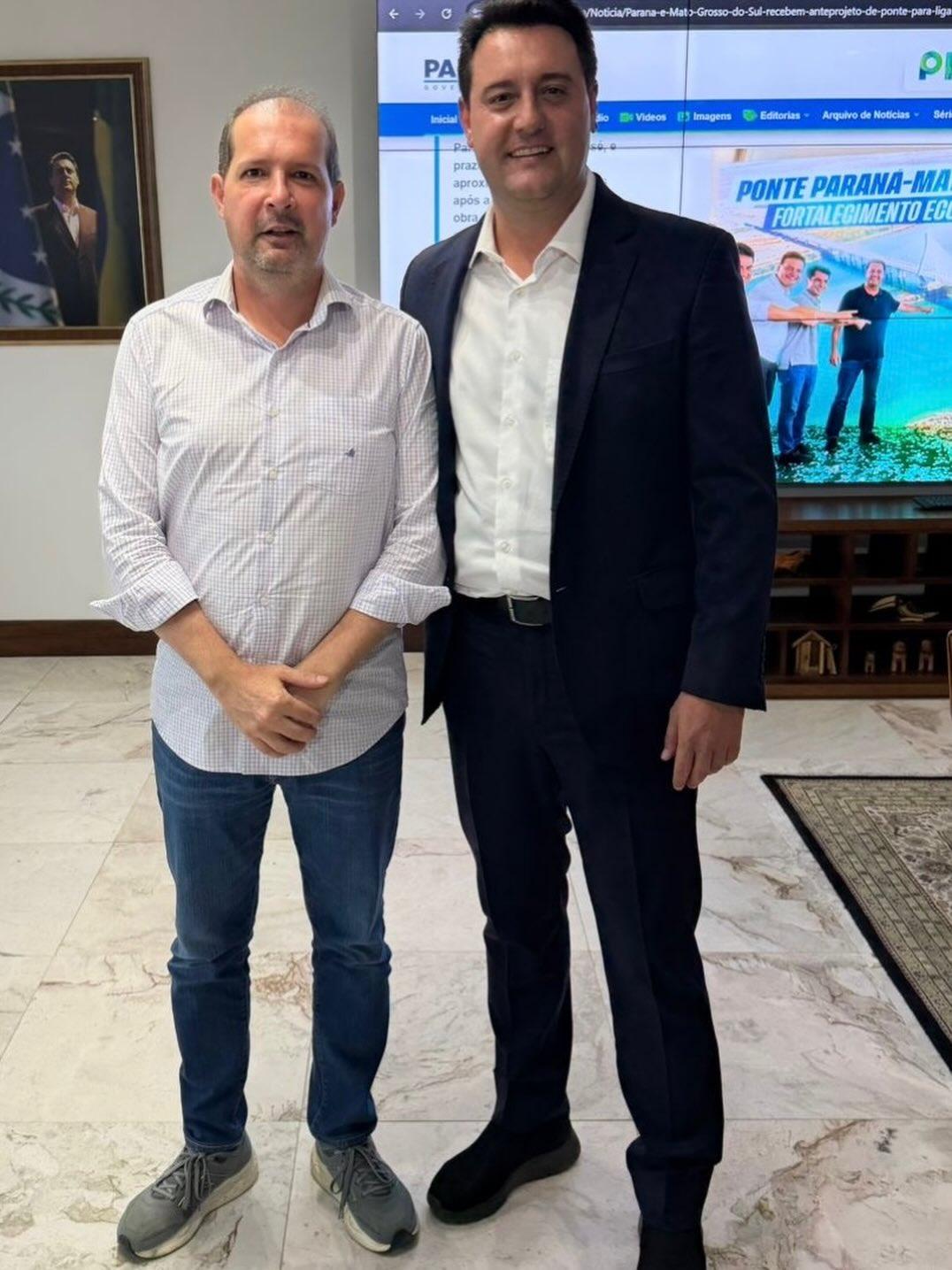 Prefeito de Assis Chateaubriand  e Presidente da AMP, Marcel Micheletto, se reuniu com Governador no Palácio Iguaçu, em Curitiba