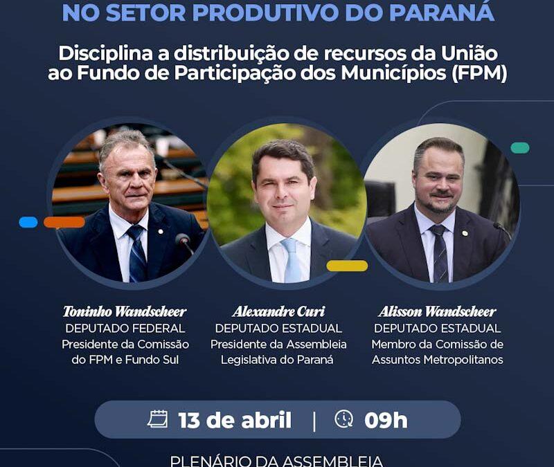 Seminário na Assembleia Legislativa debate impactos de PECs no setor produtivo do Paraná, dia 13/04, às 9h