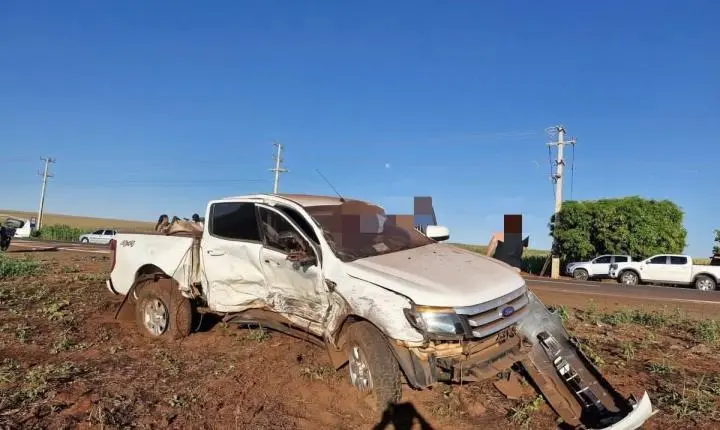 ACIDENTE NA MANHÃ DESTE SÁBADO (04) É REGISTRADO NO TREVO DE SILVEIRÓPOLIS, NA PR-486